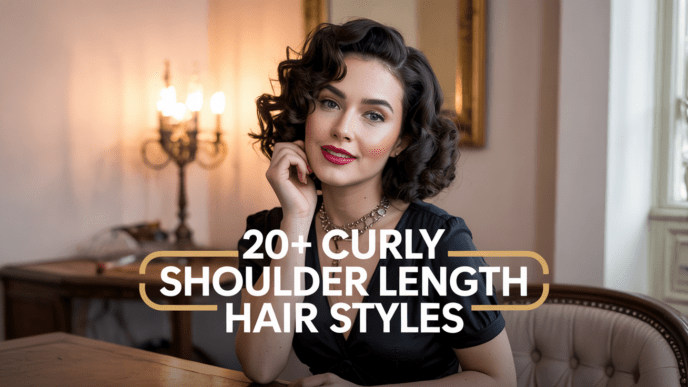 21 Shoulder Length Curly Hair Styles for Women