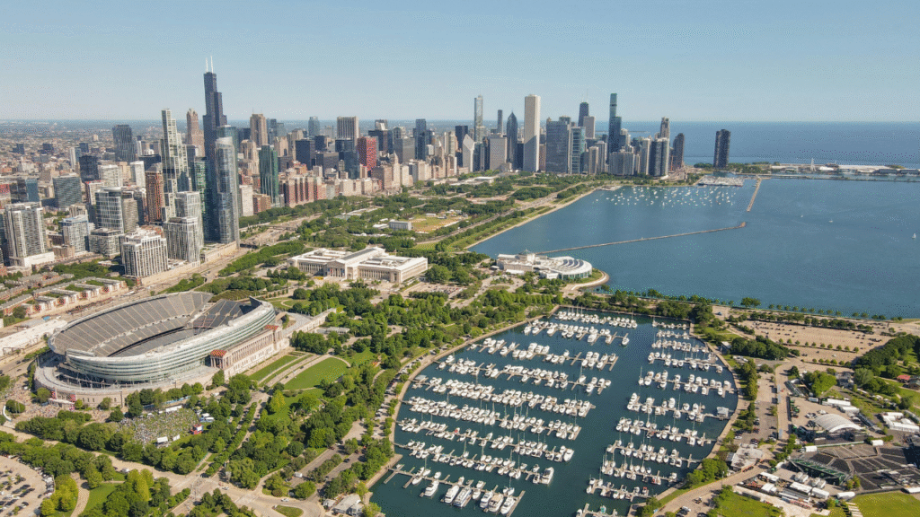 3. Lake Michigan, IllinoisWisconsinMichiganIndiana