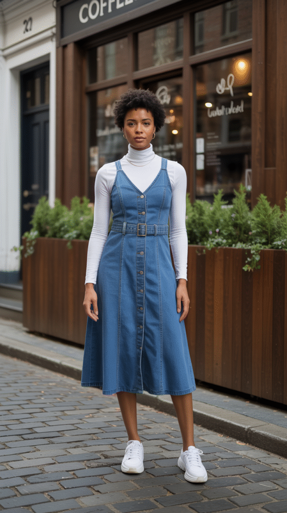 Denim Midi Dresses