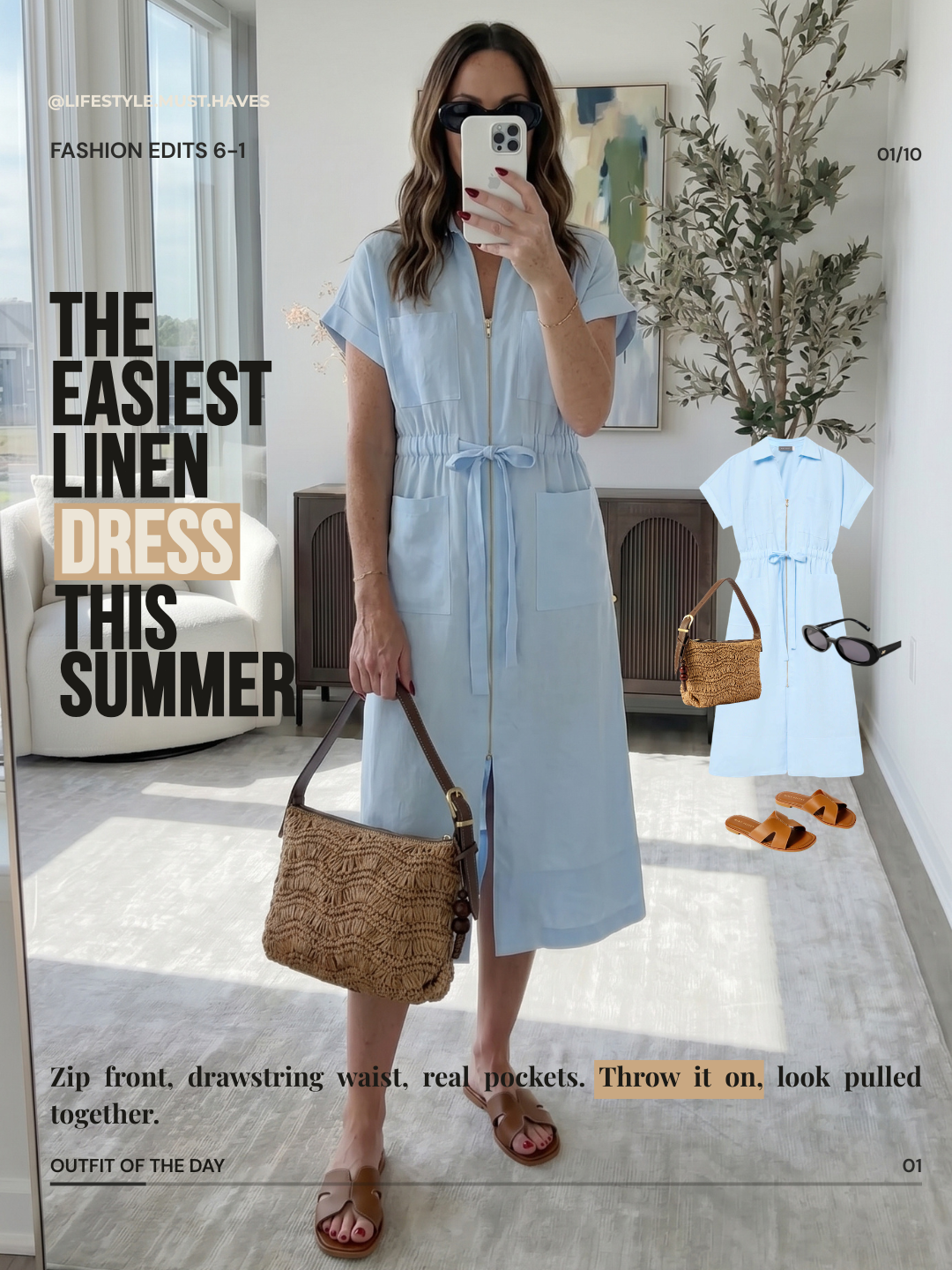 Summer Linen Dress Outfits